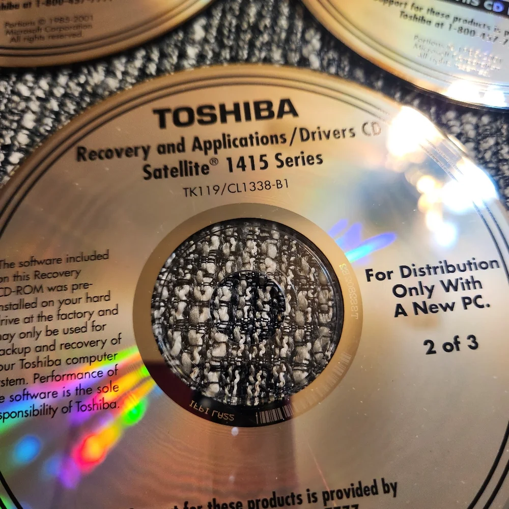 🔥 Toshiba Satellite 1415 Series Recovery CDs